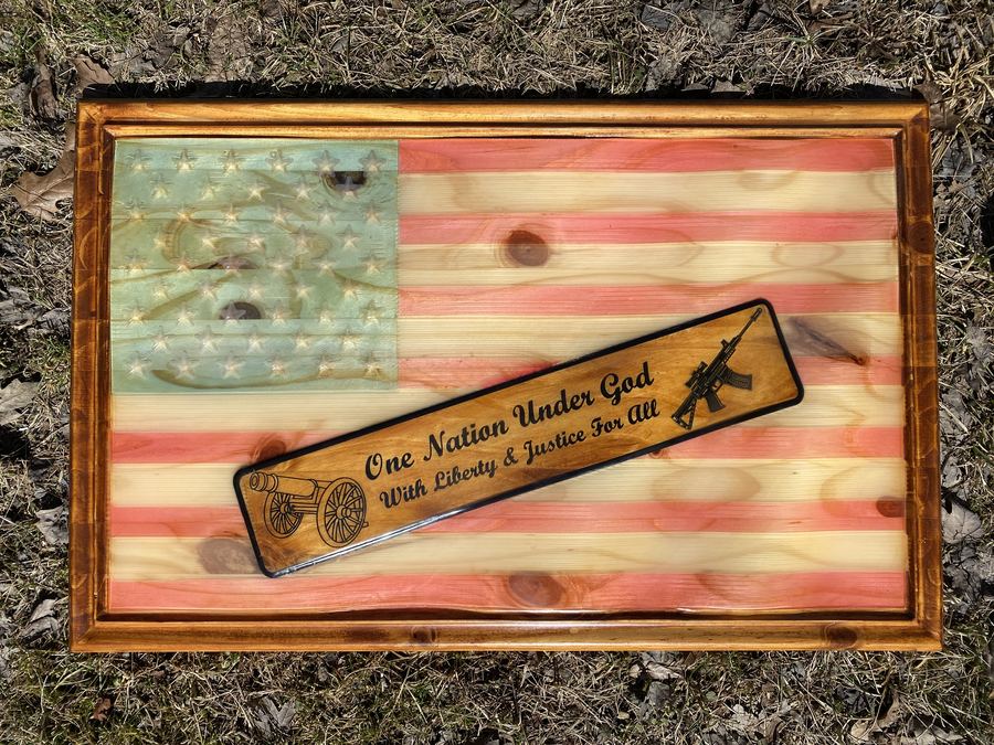 American flag piece