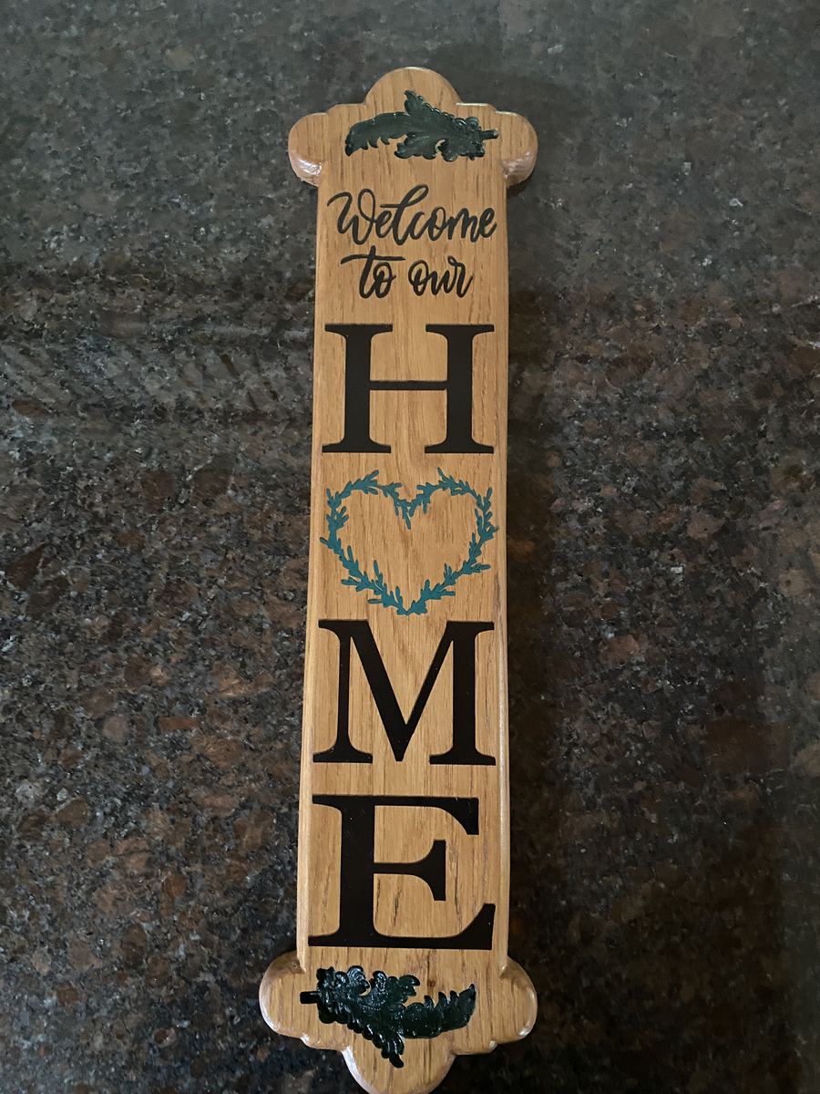 Welcome Home sign