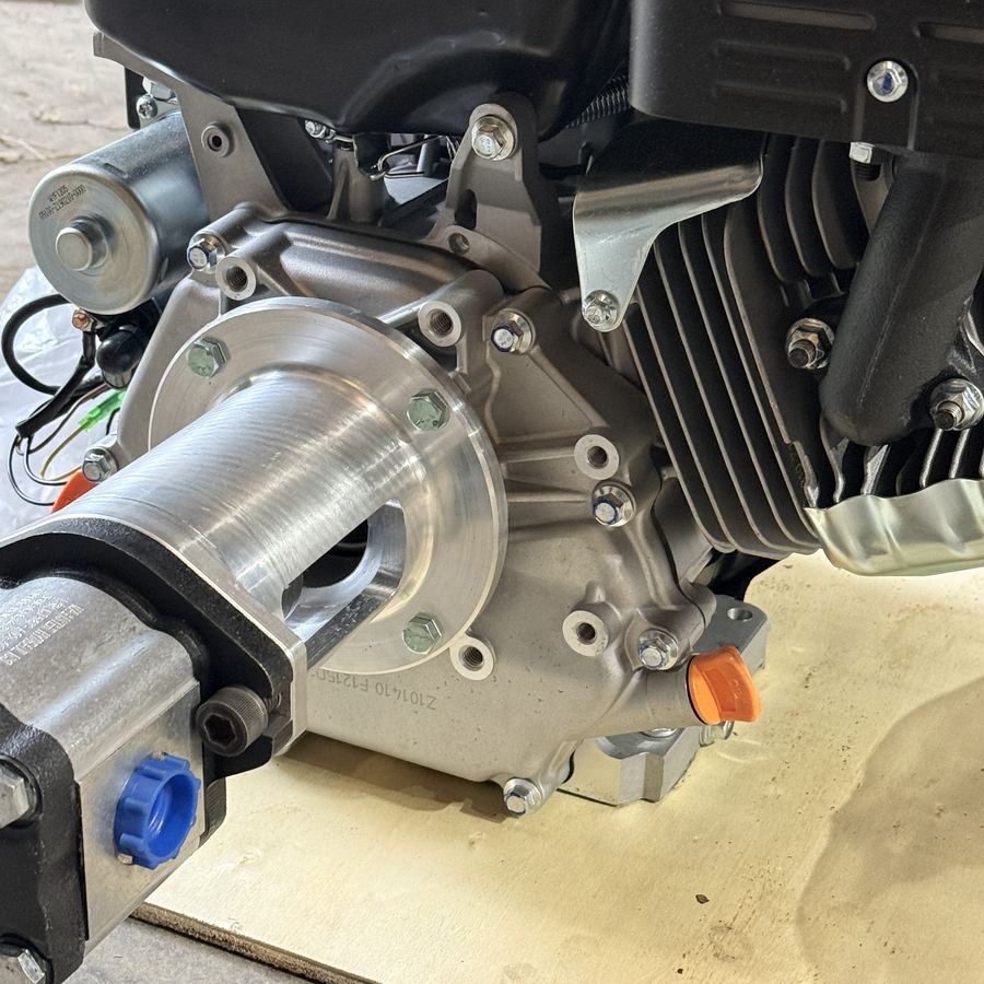 Engine adapter installed