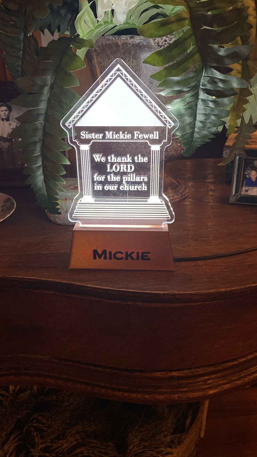 Custom LED acrylic night light